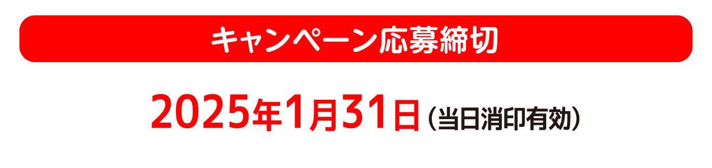 キャンペーン応募締切